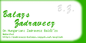 balazs zadravecz business card